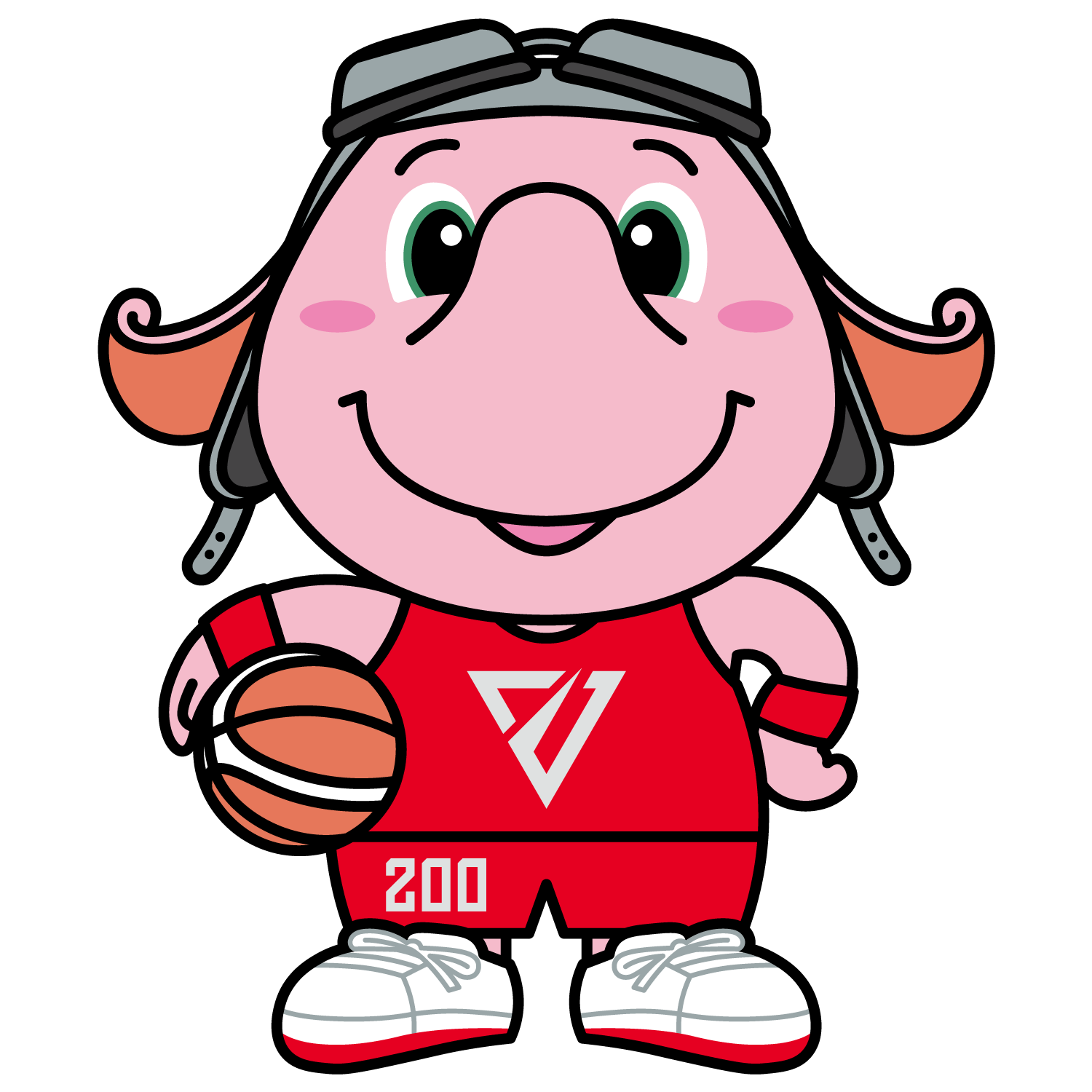 千葉ジェッツふなばしのマスコット（ジャンボくん）